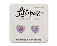 Boucles d'oreilles coeur de conversation