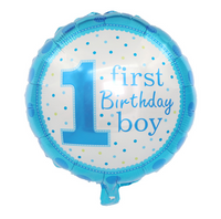 Baby Shower First Birthday Foil Balloons (10 Pcs)