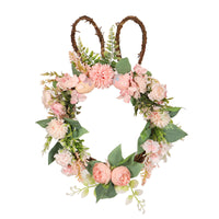 Couronne de Simulation d'œuf de pâques, chrysanthème de pâques, modélisation de lapin, pendentif décoratif