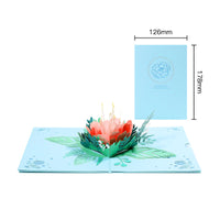 Tarjeta emergente del día de la madre con mariposas de colores