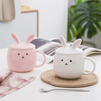 Cartoon Bunny Mug With Lid
