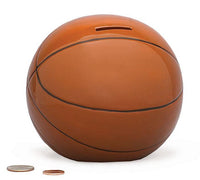 Huchas de cerámica con forma de pelota deportiva