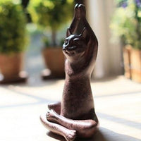 Statues de chat de yoga