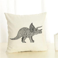 Housses de coussin à imprimé dinosaure