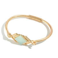 Semi Precious Bangle Bracelet