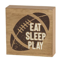 Eat Sleep Play Sports Box Sign