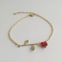Long Stem Rose Bracelet