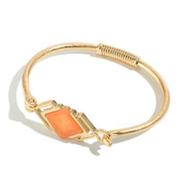 Semi Precious Bangle Bracelet