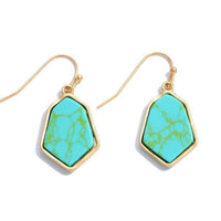 Semi Precious Drop Earrings