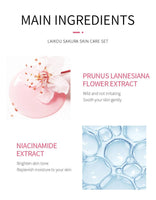 LAIKOU Japón Sakura Mini Set Facial (5 Piezas)