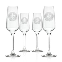Copa de champán Royal Fleur De Lis de 5,75 oz: caja de 12