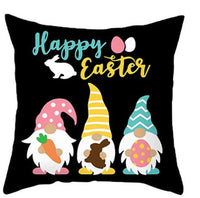 Easter Linen Throw Pillowcases