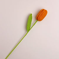 Fleur immortelle de tulipe au crochet à la main