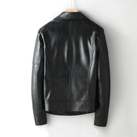 Ladies Motorcycle Leather Jacket Thin Zip
