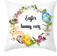 Easter Linen Throw Pillowcases