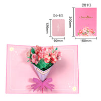 Tarjeta emergente del día de la madre con mariposas de colores