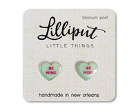 Boucles d'oreilles coeur de conversation
