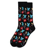 Chaussettes fantaisie à motif médecin/infirmière