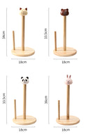Cartoon Animal Wooden Paper Towel Holders