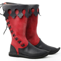 Bottes de pirate hautes gothiques de couleur unie à la mode