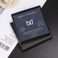 Cross-border Amazon Rose Gold Color Separation Double Ring Necklace