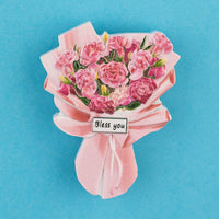 3D Cultural And Creative Resin Stereo Bouquet Fridge Stickers