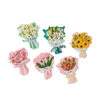 3D Cultural And Creative Resin Stereo Bouquet Fridge Stickers
