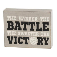 Sports Battle Victory Box Signs
