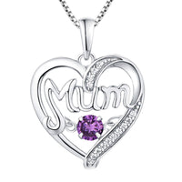 Collier cœur pulsatile en argent S925 pour maman, cadeau de fête des mères, pierres de naissance, pendentif intelligent