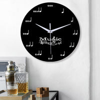 La musique est la vie horloge murale créative
