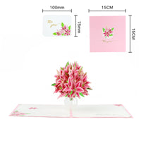 Tarjeta emergente del día de la madre con mariposas de colores