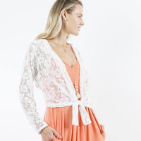 Lace Open Cardigan
