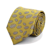 Corbata novedosa con estampado de fútbol