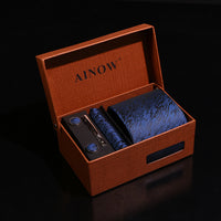 Coffret cadeau de mariage d'affaires, ensemble de cravates pour hommes 6 pièces