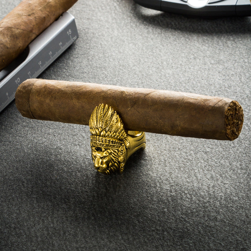 lion cigarette holder ring Multifunctional Cigar Holder Portable Personality Holding Ash Cigarett