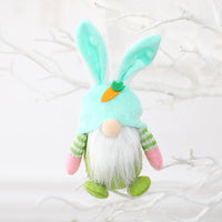 Colgante de adorno de muñeca de gnomo de conejito de Pascua