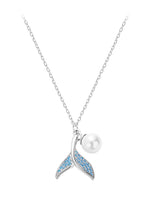 Sterling Silver Pearl Whale Accessory