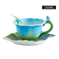 Ensemble de pots et assiettes, tasse à eau, marque de café en céramique Rose