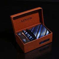 Coffret cadeau de mariage d'affaires, ensemble de cravates pour hommes 6 pièces