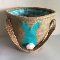 Cotton Tail Bunny Jute Easter Baskets