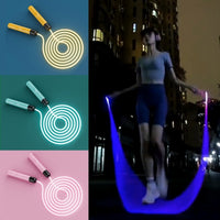 Nueva cuerda para saltar con pesas luminosa para Fitness