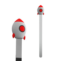 Whale Stereo Silicone Metal Bookmark Idea