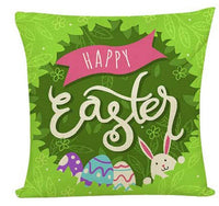 Easter Linen Throw Pillowcases