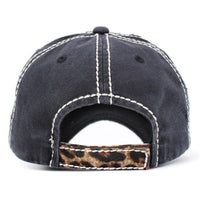 Gorra de béisbol desgastada vintage de mamá de fútbol