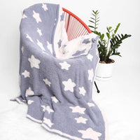 Mantas acogedoras con estrellas y copos de nieve