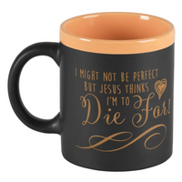 Taza de pizarra No puedo ser perfecto