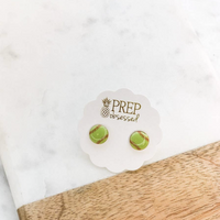 Aretes esmaltados con tema deportivo