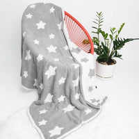 Mantas acogedoras con estrellas y copos de nieve