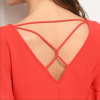 Ruffle Sleeve Blouse