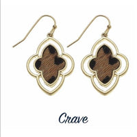 Leopard Print Earrings